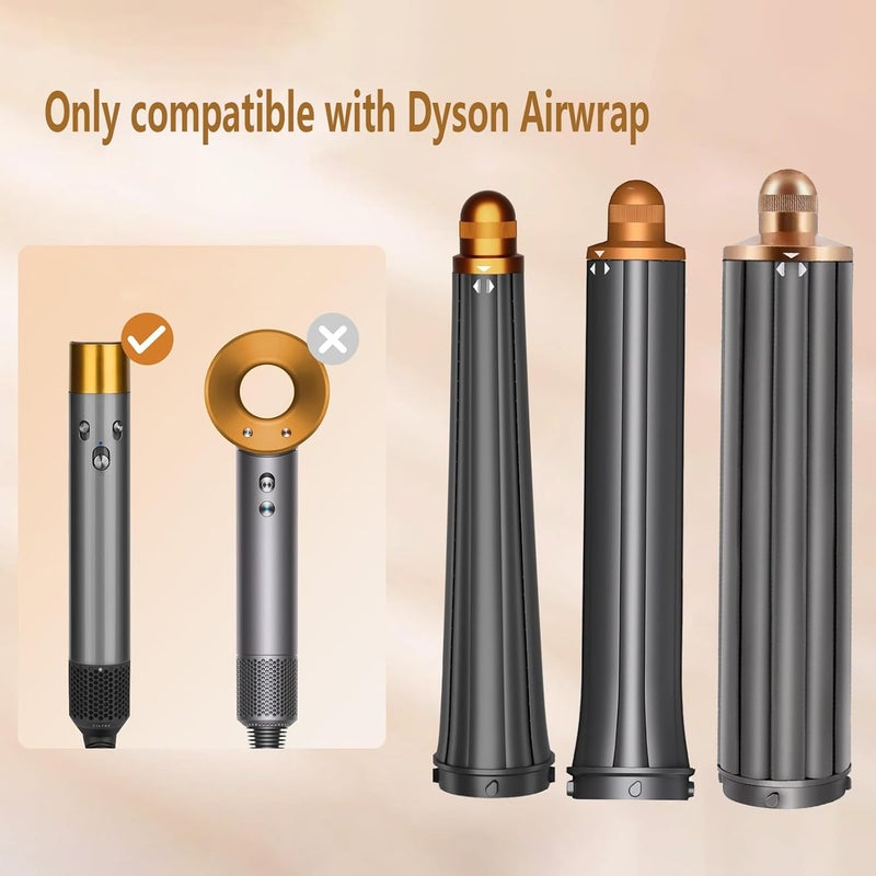 AIKOLZON 20mm/0.78" Long Barrel Attachment for Dyson Airwrap Compatible - Adjustable Bidirectional Curling, Heat-Resistant Material, Instant Use for Voluminous (Curling Iron 20mm) - Image 2